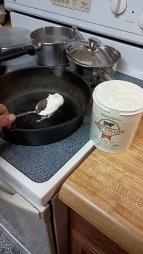 Customer photo review of Pure Grass-Fed Beef Tallow