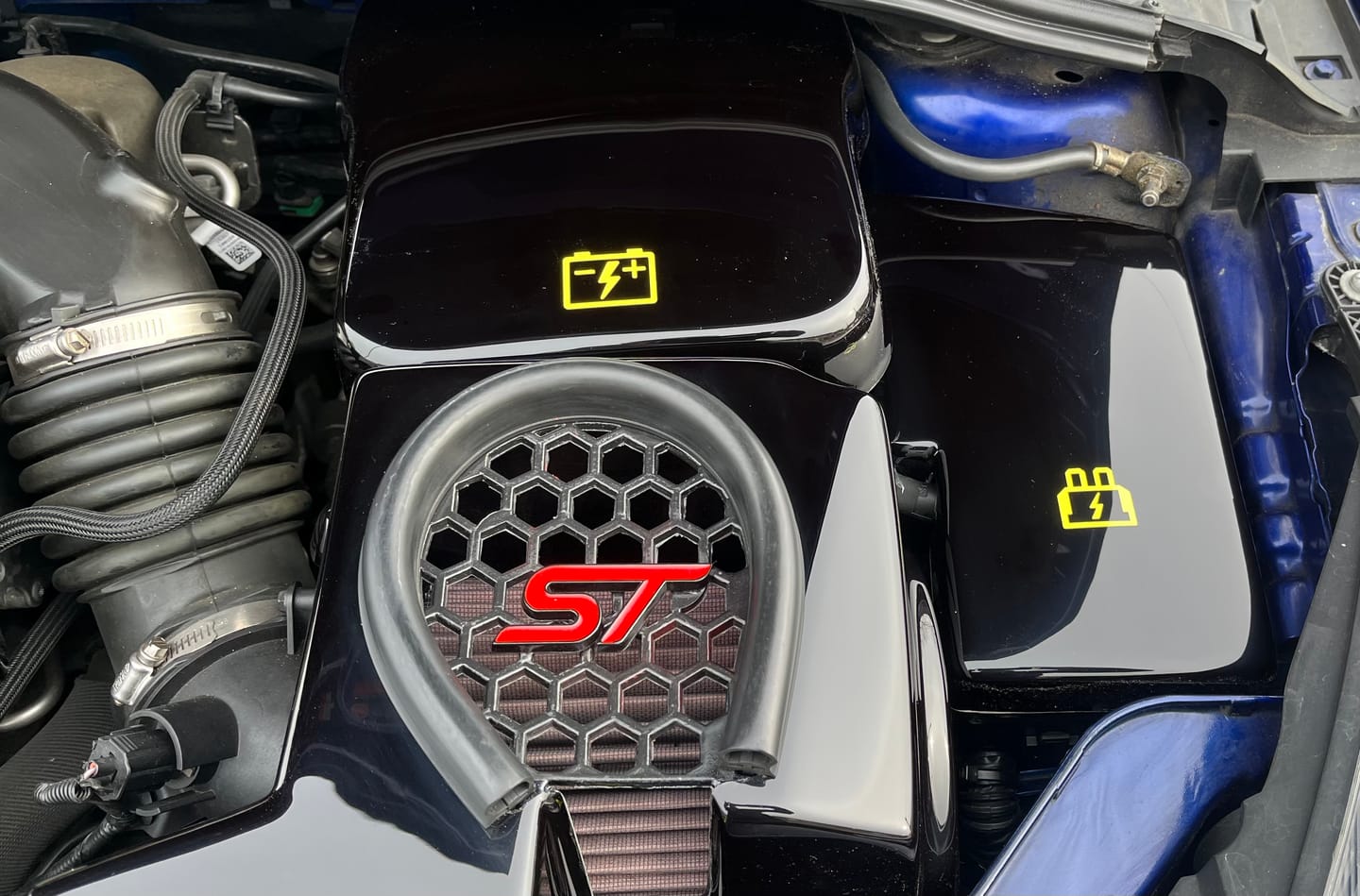 Customer photo review of Battery and Fuse Vinyl Sticker Set