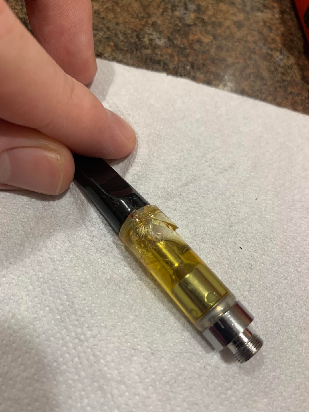 Customer photo review of 3pc Flavor Pack of 1 Gram THCA Blend Vape Cartridge