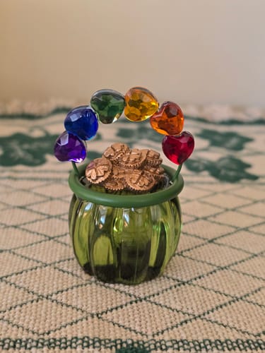 Customer photo review of Acrylic Rainbow Lucky Pot of Gold
