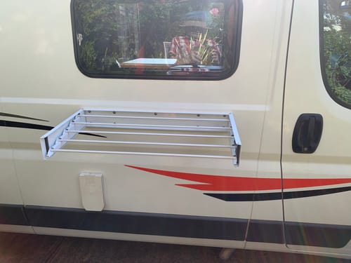 Customer photo review of Caravan Wall Mounted Drying Rack - Foldable Indoor and Outdoor