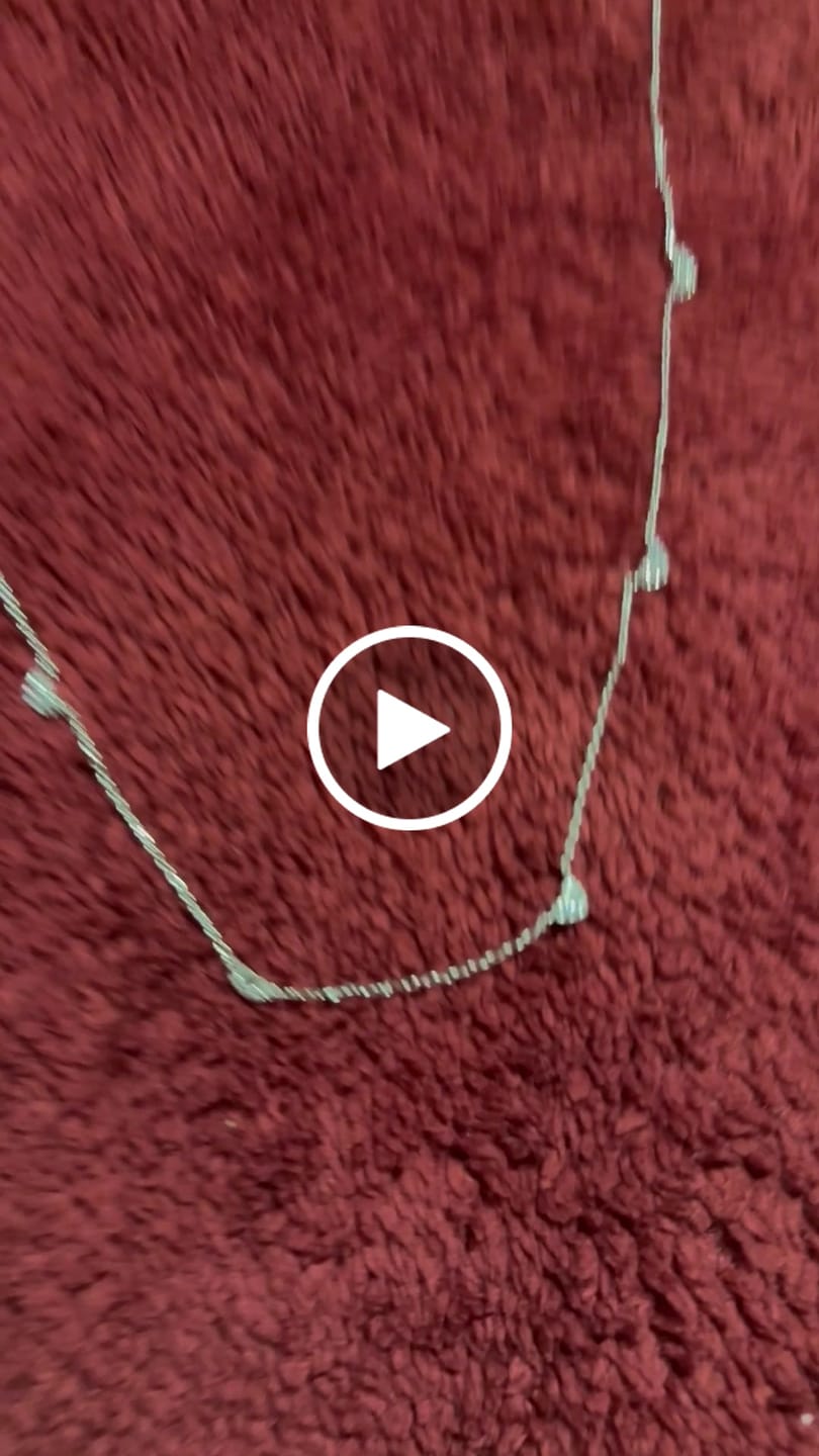 Customer video review of Irene 18k White Gold Plated Heart Station Necklace with Swarovski Crystals