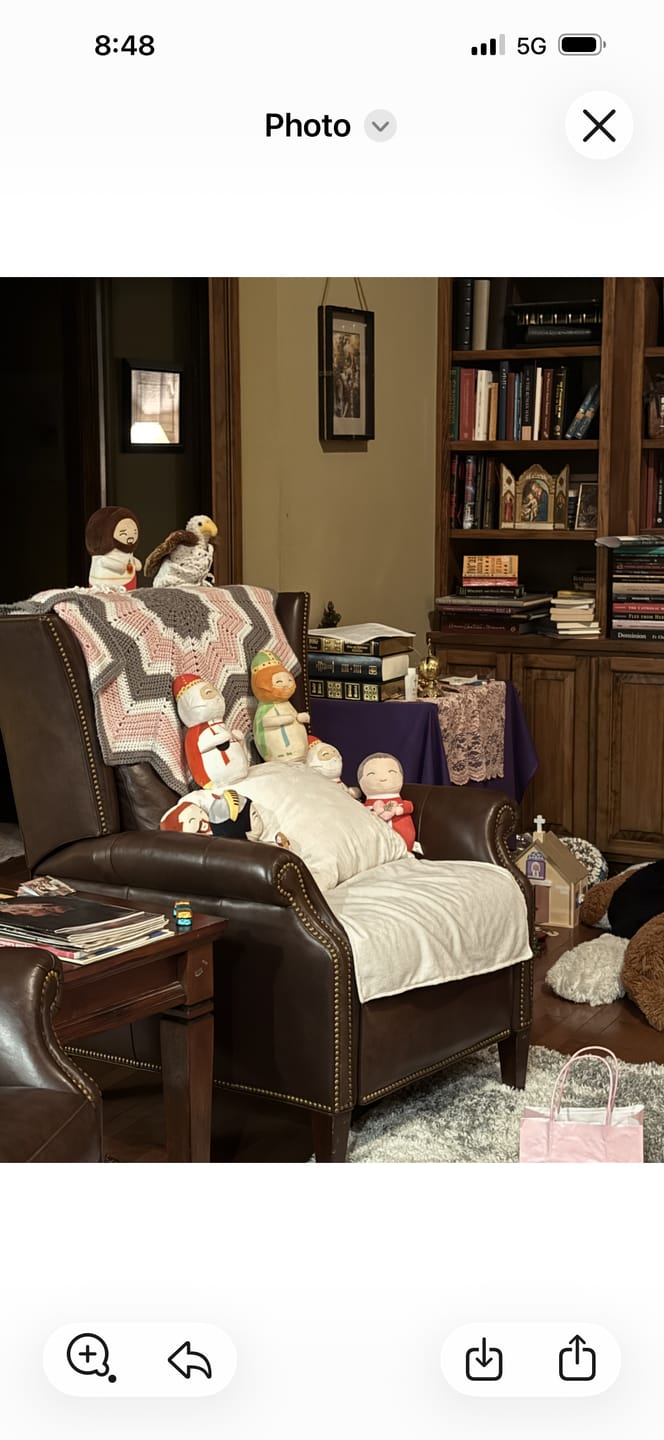 Customer photo review of Saint Joan of Arc Shining Light Doll