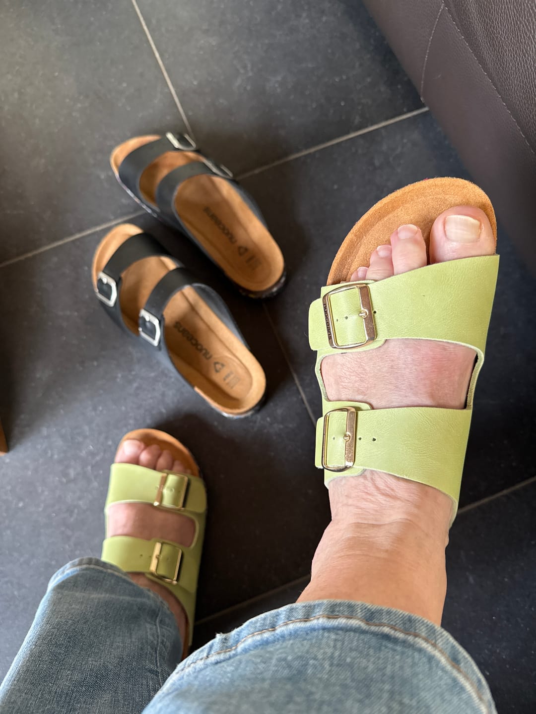 Customer photo review of MATCHA - Sandal Green