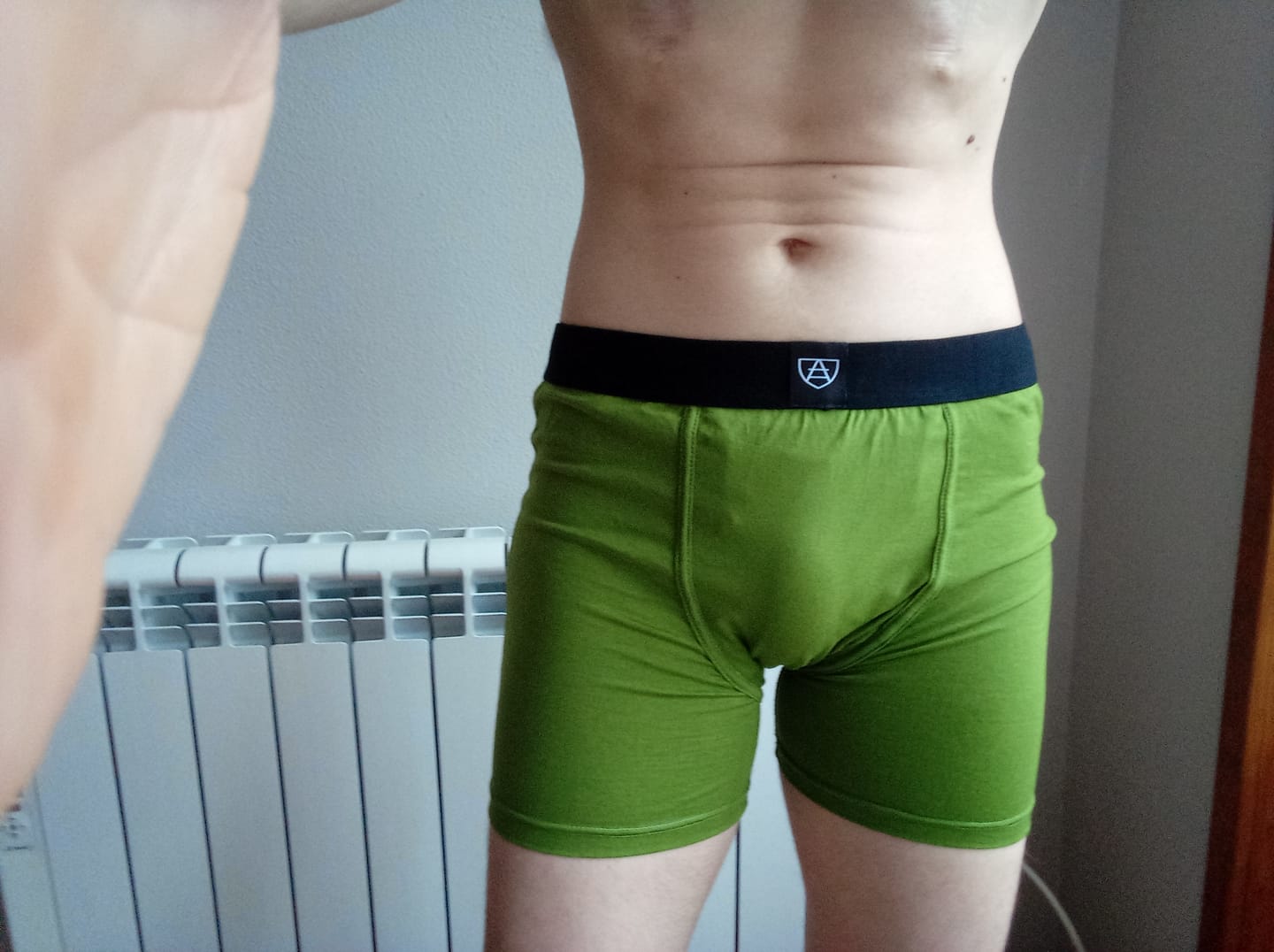 Customer photo review of Green All-In-One Packing Boxers