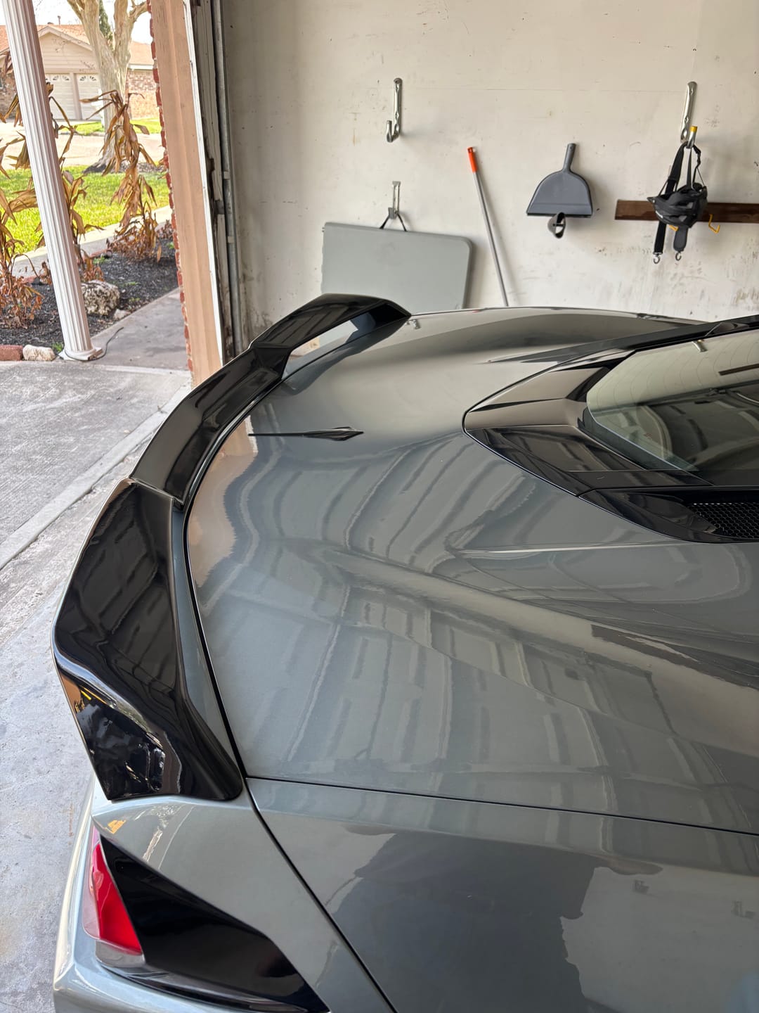Customer photo review of Corvette C8 DRY CARBON FIBER Coupe Engine Bay Panel Cover (3-Pieces Version)