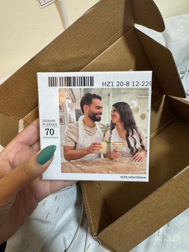 Customer photo review of Custom Memory Photo Puzzle
