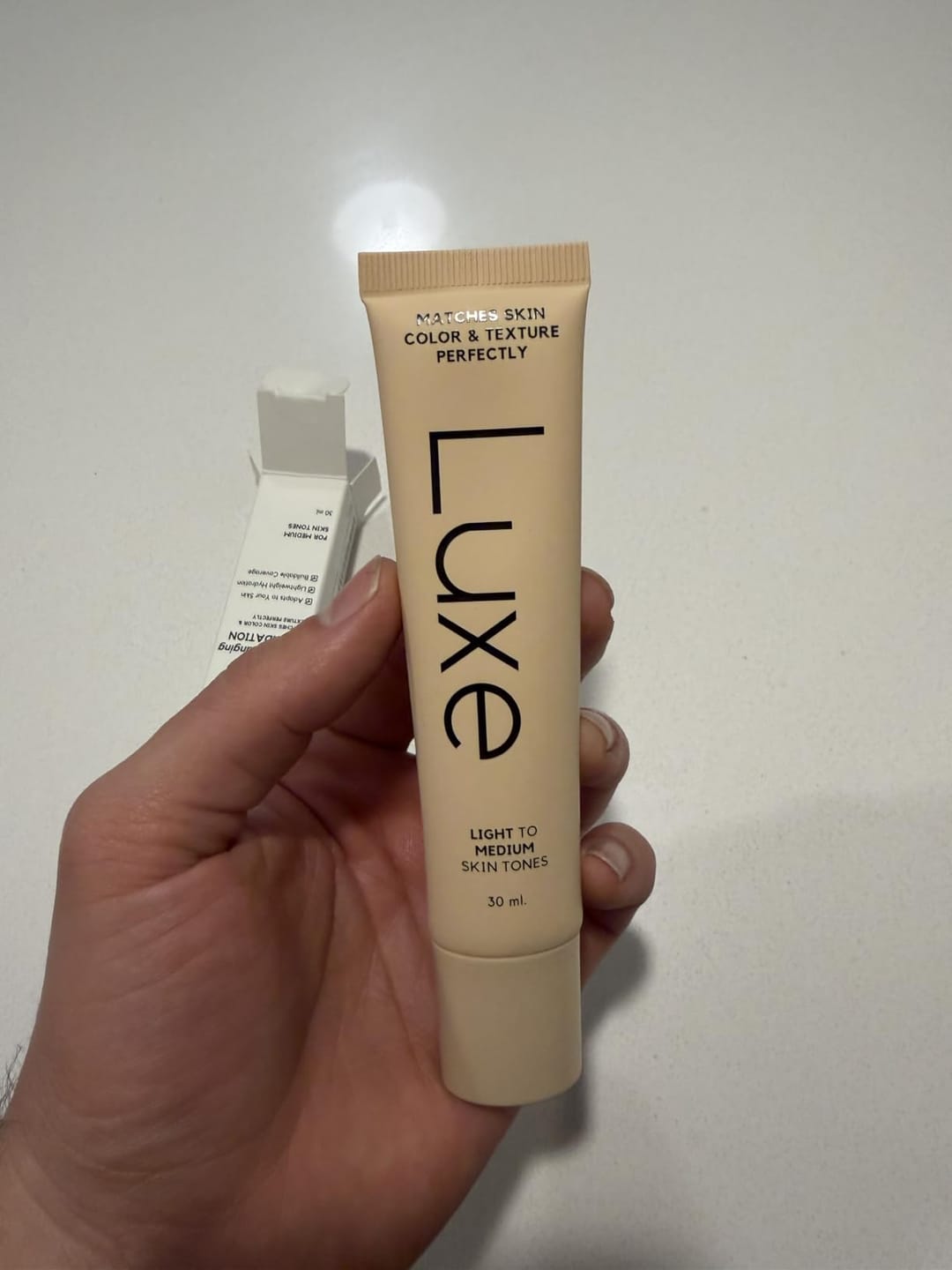 Customer photo review of Luxe™ - Farbanpassende Foundation
