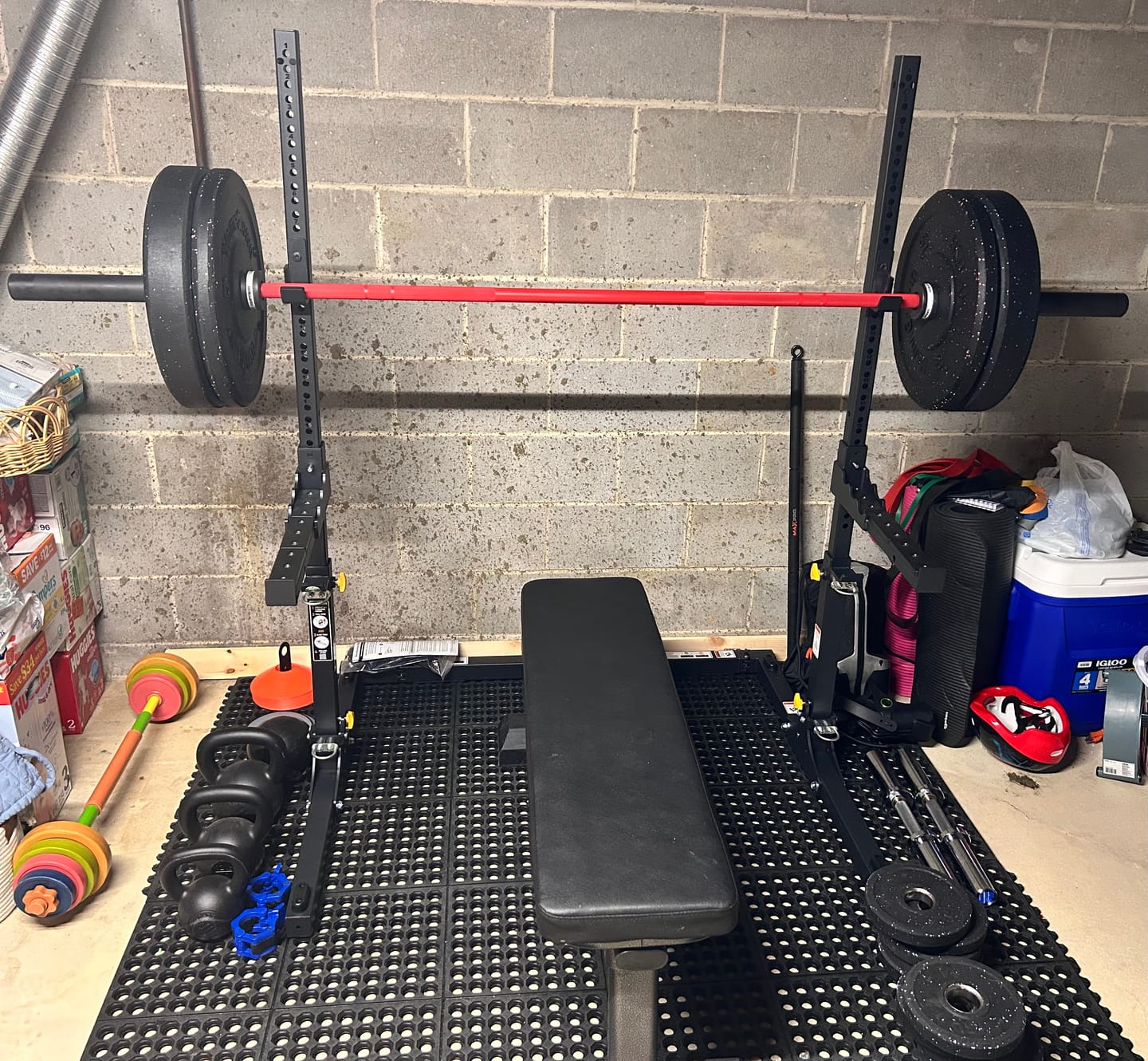 Customer photo review of URA-MAX COLORED Bumper Plate Sets