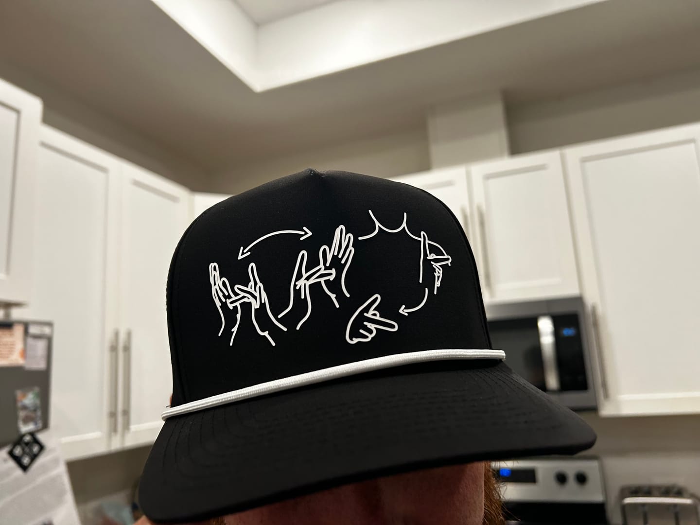 Customer photo review of JESUS IS KING ASL SNAPBACK HAT