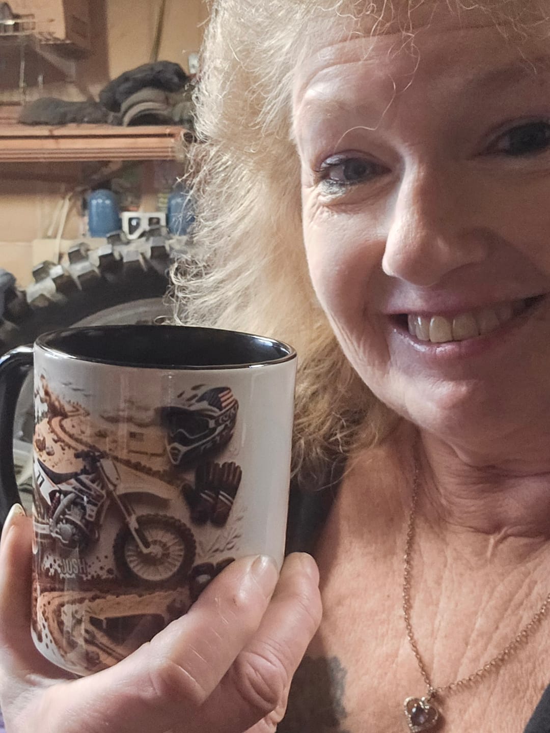 Customer photo review of Cool Dirt Bike,Motocross-Personalized Dirt Bike Mug