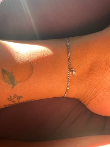 Customer photo review of Dainty Emerald Diamond Necklace