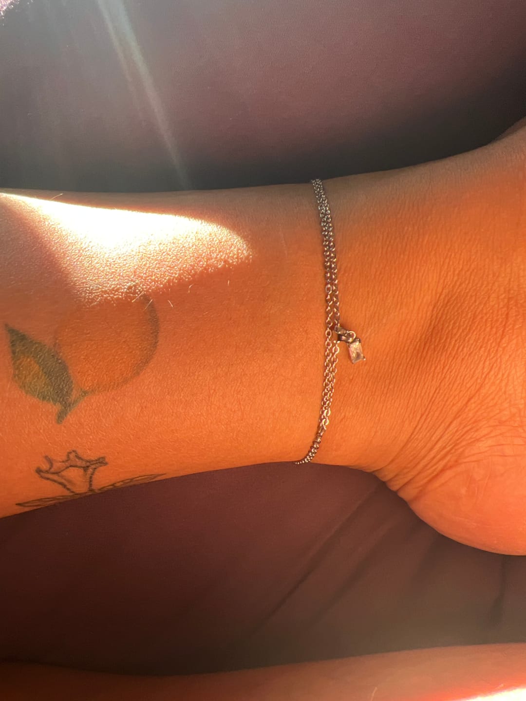 Customer photo review of Dainty Emerald Diamond Necklace