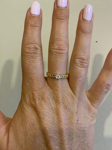 Customer photo review of ANILLO DIAMOND BAÑO DE ORO