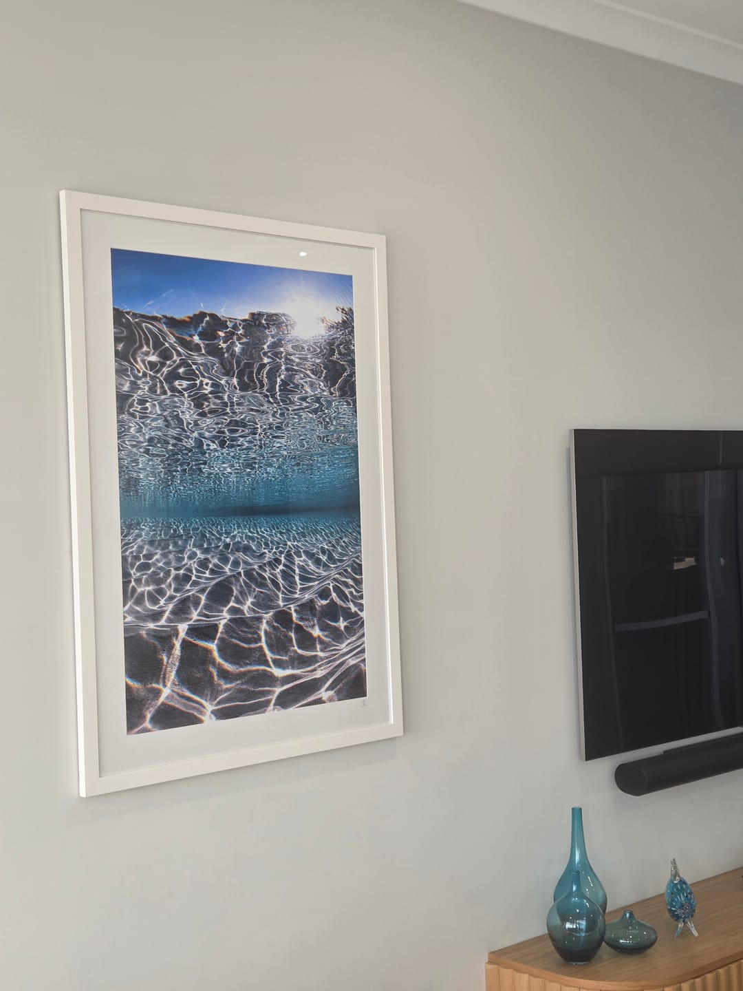 Customer photo review of Electric Blue Water | Vertical