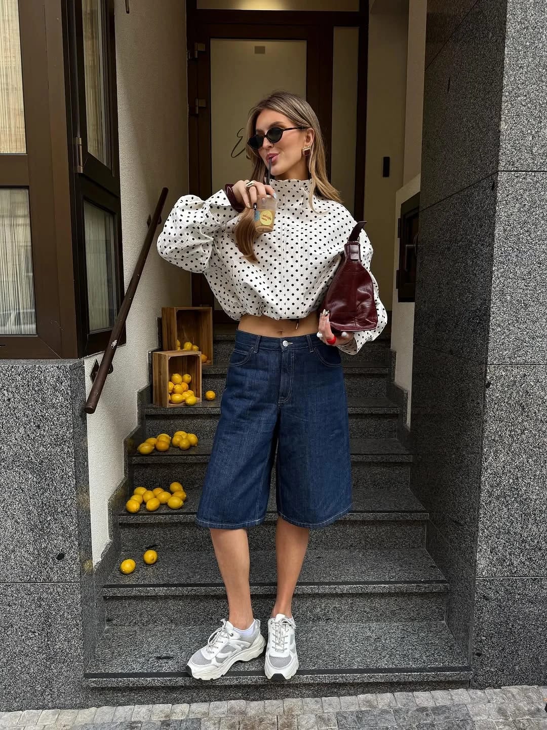 Customer photo review of Donna Polka Dot Co-Ord Set