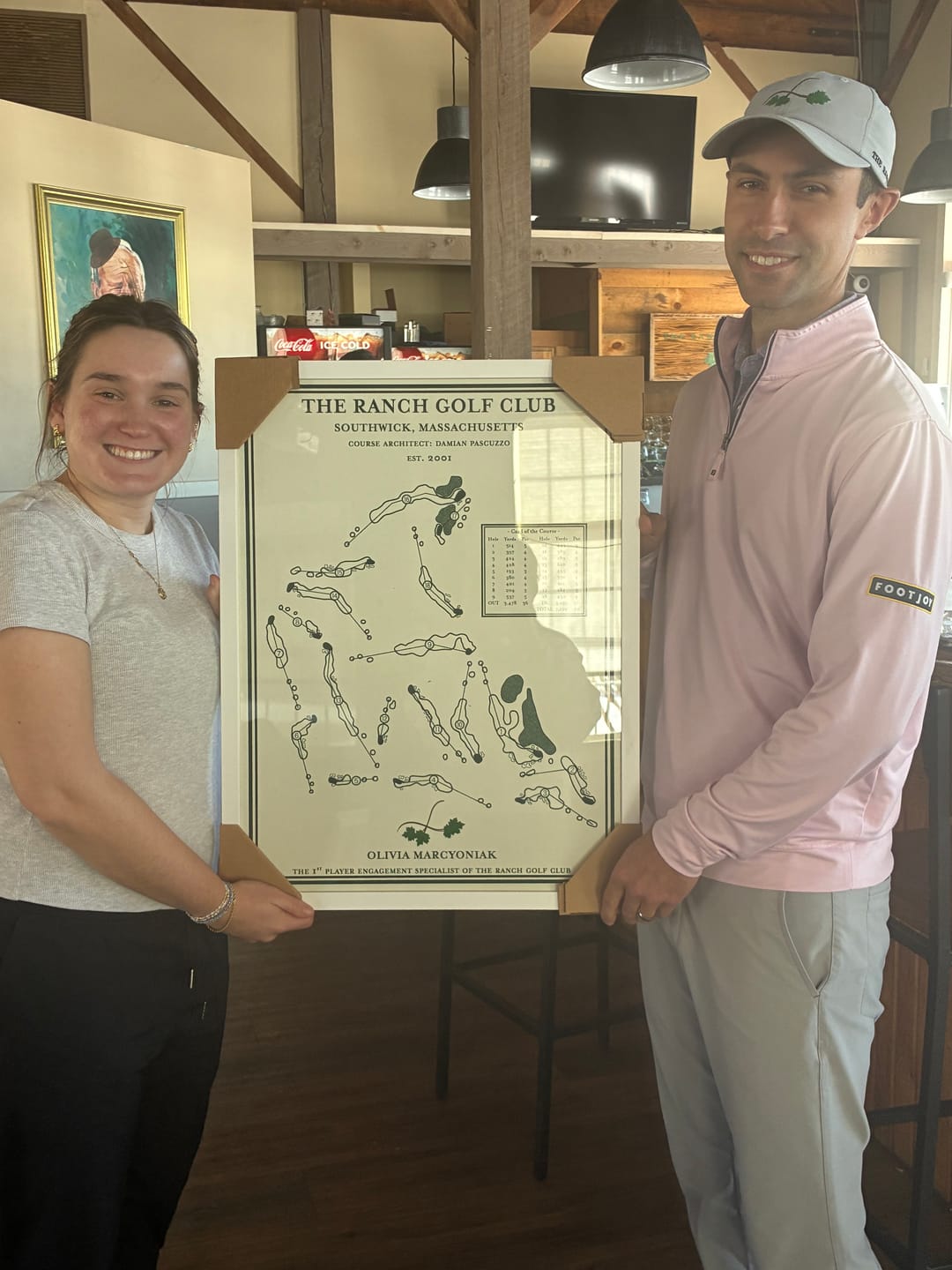 Customer photo review of Course Maps Custom Order
