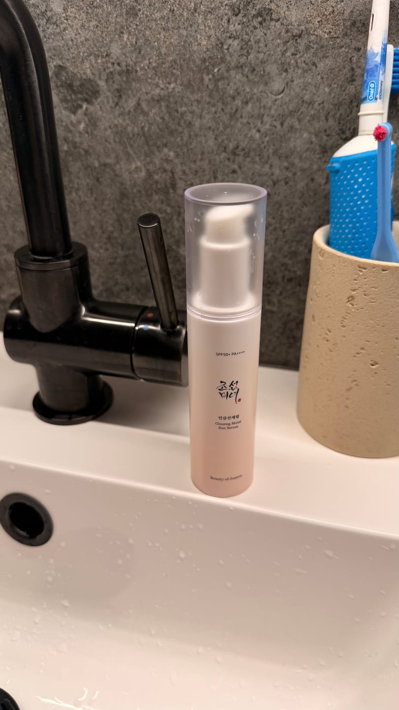 Customer photo review of SPF Serums ar žeņšeņu Beauty of Joseon Ginseng Moist Sun Serum Spf 50+ Pa++++