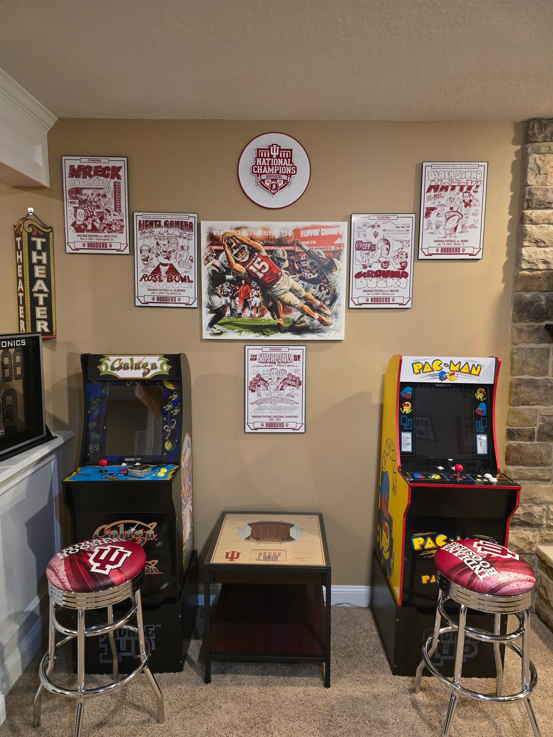 Customer photo review of Indiana Hoosiers Official 2025 National Champions Craft Series 3D Embossed Metal Wall Art