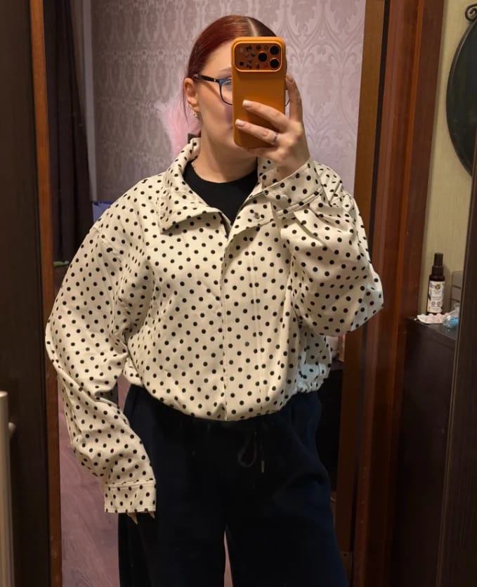 Customer photo review of Donna Polka Dot Co-Ord Set