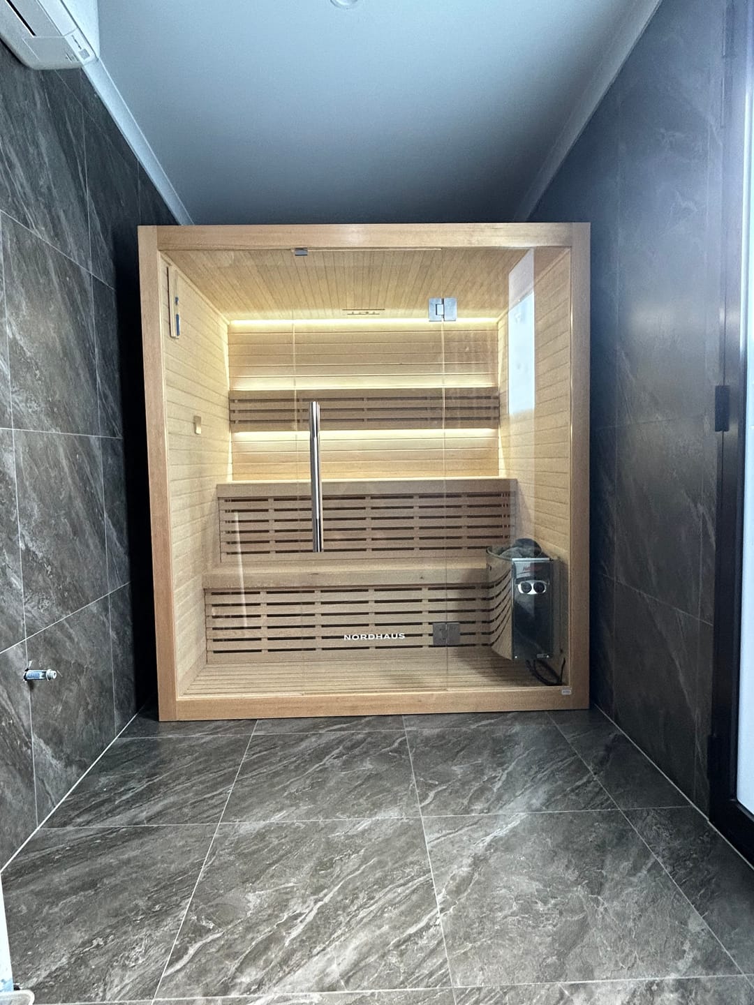 Customer photo review of 4-6 Person Traditional Sauna - 6kw Harvia Heater