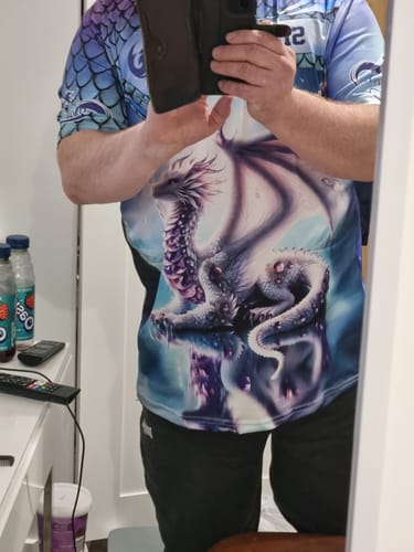 Customer photo review of Unisex Shirt, Custom Name Shirt for Dragon Lover, Dragon T-Shirt Hoodie Long Sleeve Shirt