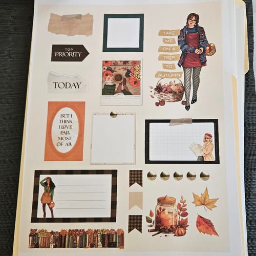Customer photo review of FALL Digital Planner Stickers [DOWNLOAD]