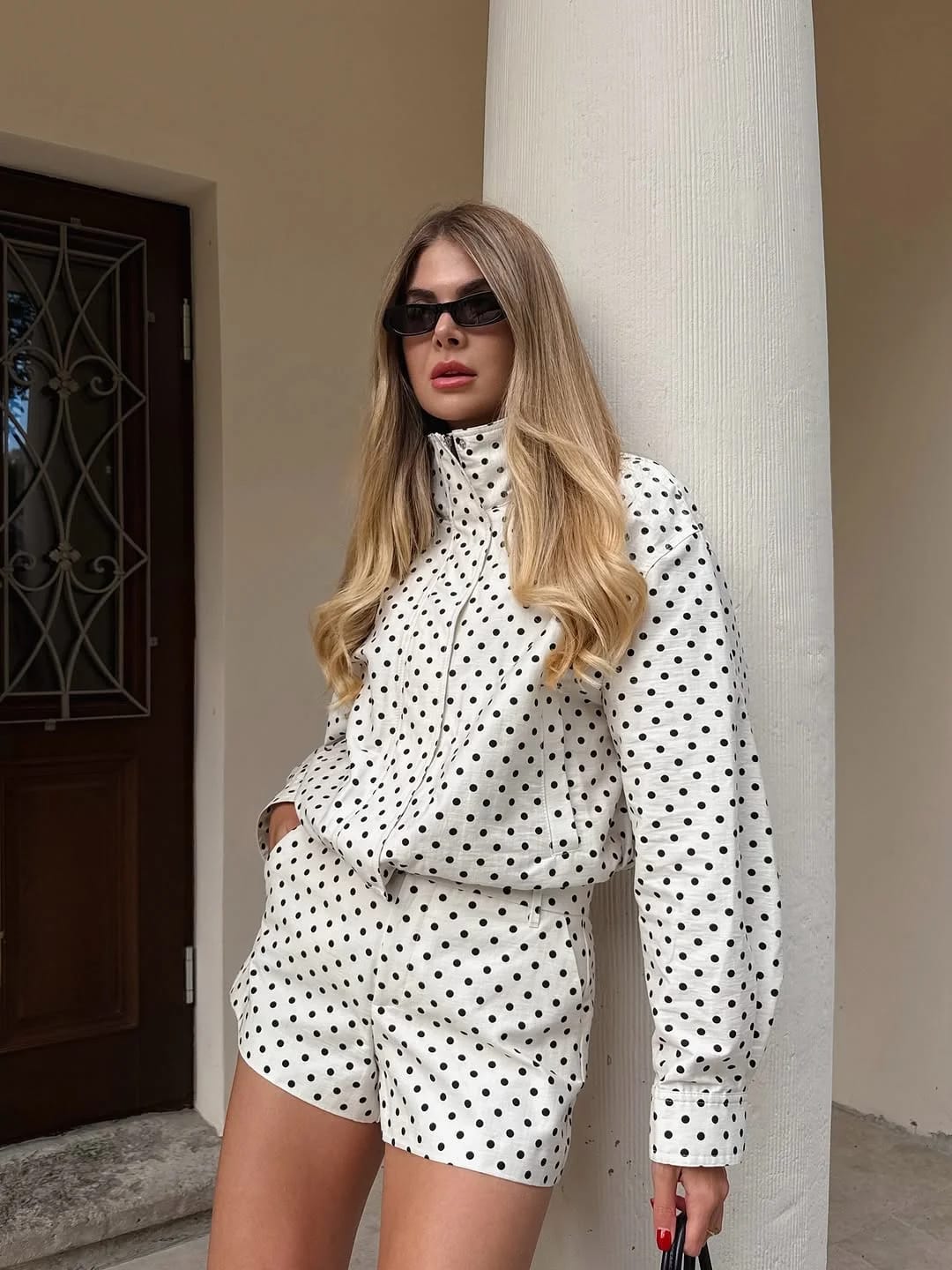 Customer photo review of Donna Polka Dot Co-Ord Set