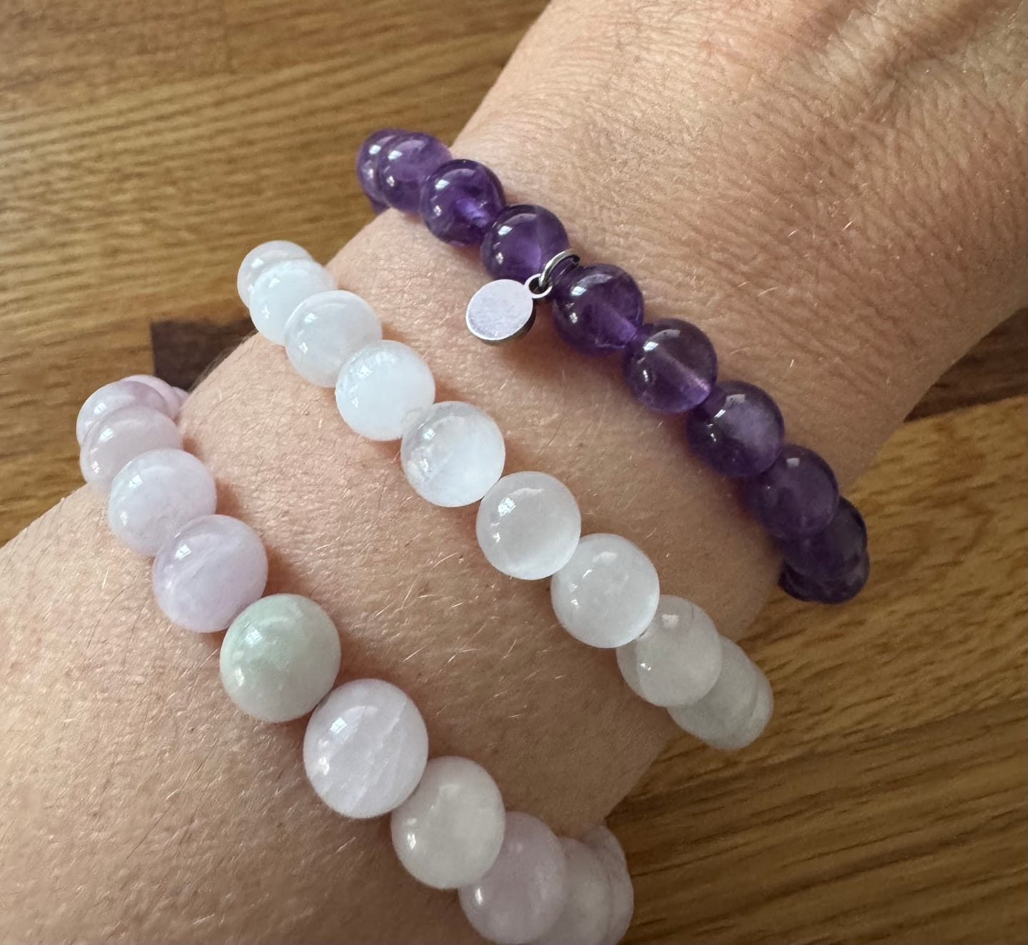 Customer photo review of Amethyst Bracelet