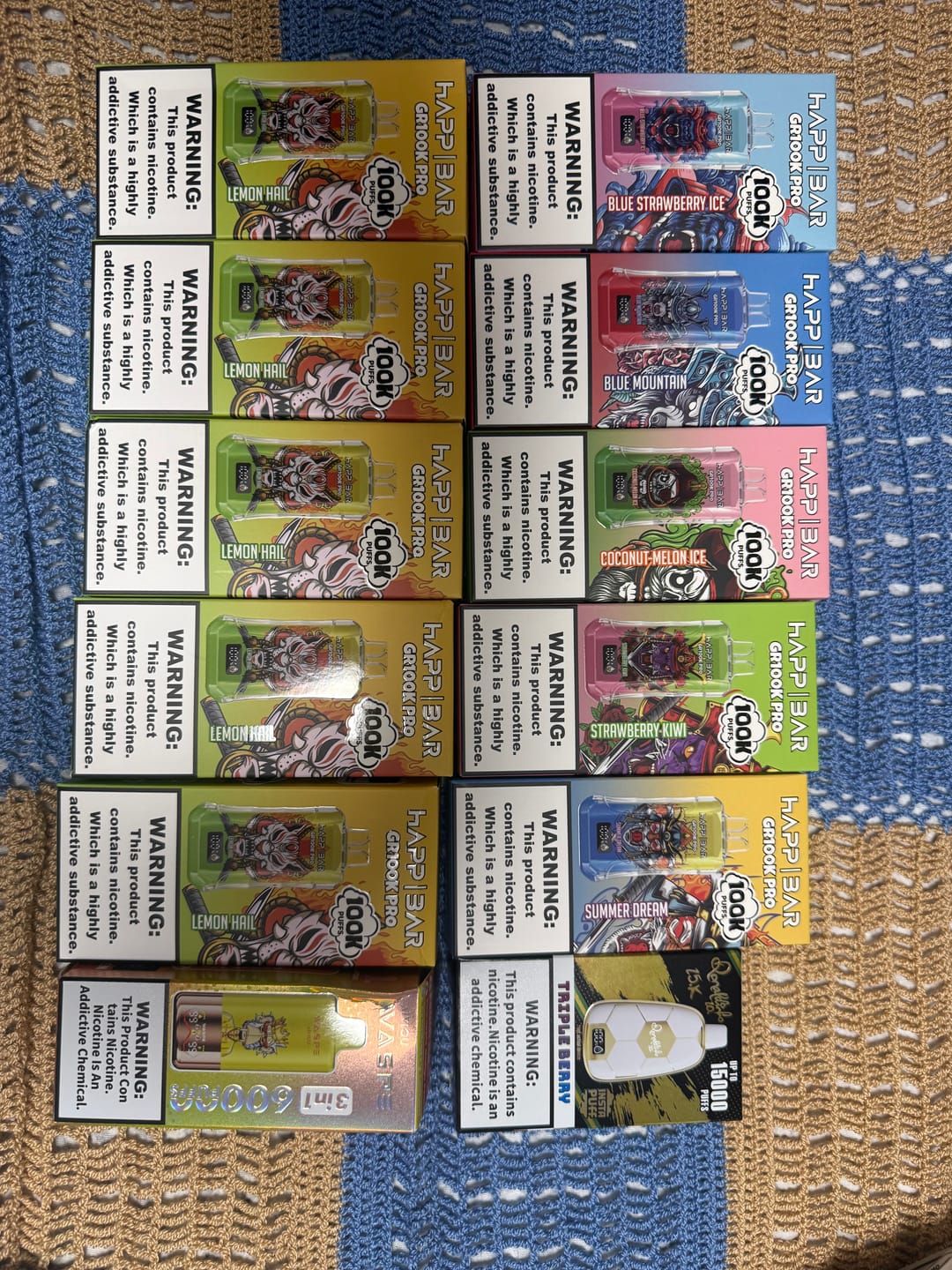 Customer photo review of HAPPBAR GR100000 PRO | 100k puffs