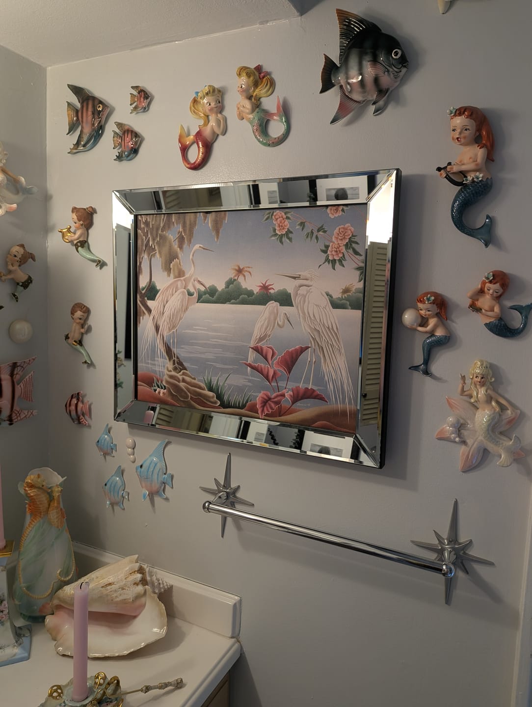 Customer photo review of Turner Egrets Canvas | Print-on-Demand Reproduction | Stretched Matte Canvas