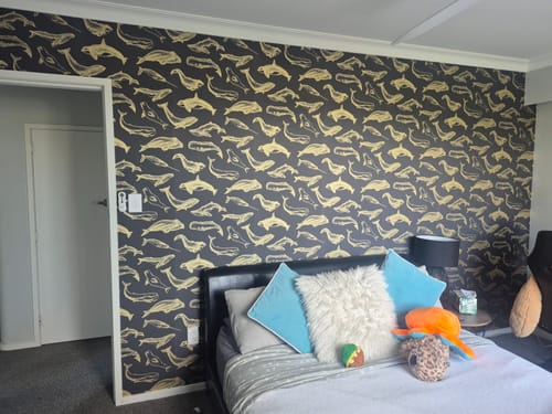 Customer photo review of Whale Done Wallpaper - 10 Rolls Left