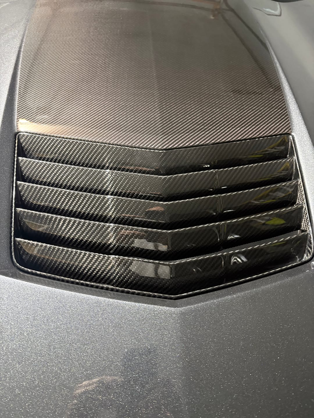 Customer photo review of Corvette C7 Stingray / Grand Sport DRY CARBON FIBER Hood Vent