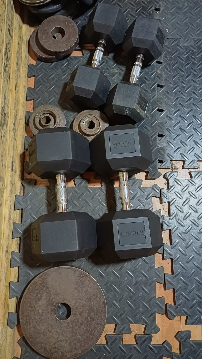 Customer photo review of Mancuerna Hexagonal (2.5 a 50 kg) IRONSIDE