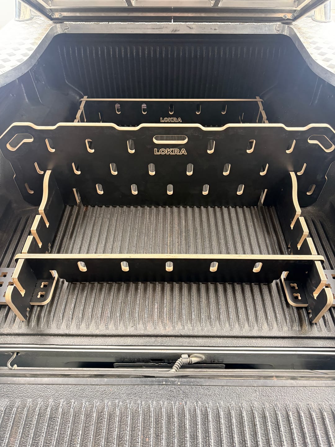 Customer photo review of Ute Tray Storage Divider - Toolbox & Drawer Alternative | LOKRA
