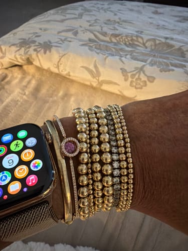 Customer photo review of juno bracelet (6mm)