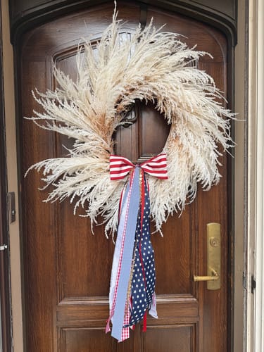 Customer photo review of Toile de Jardin Wreath Ribbon