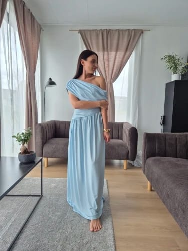 Customer photo review of Yvonne One Shoulder Maxi Dress