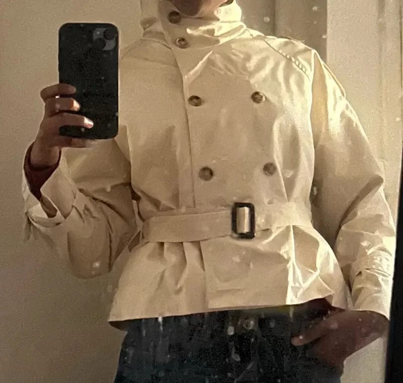Customer photo review of Leila Trench Coat