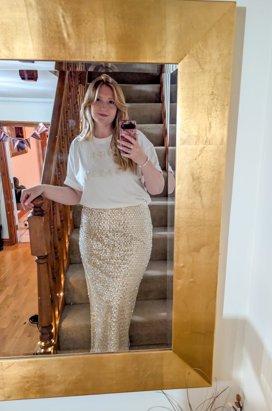 Customer photo review of CRYSTAL QUARTZ MAXI SKIRT