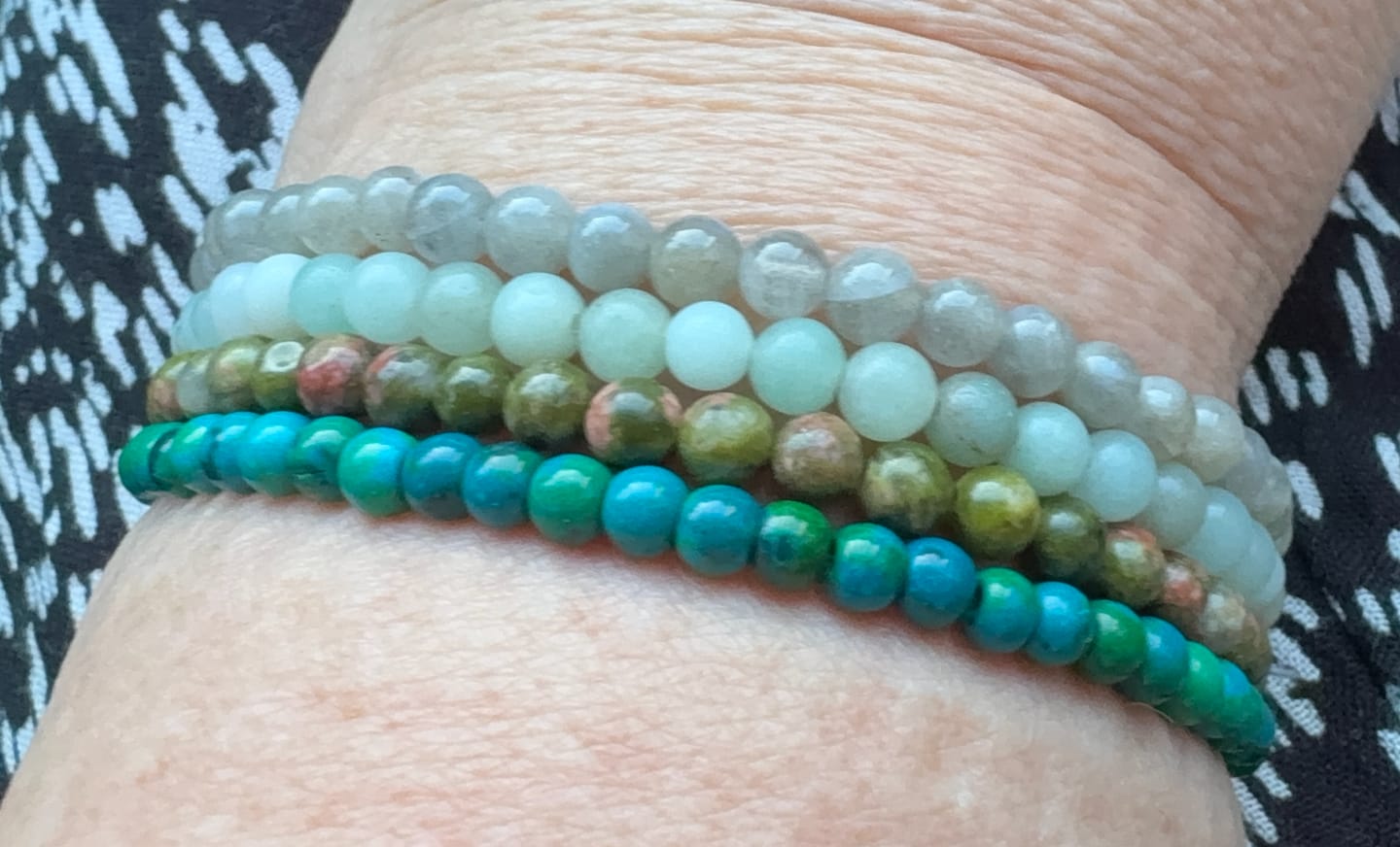 Customer photo review of Unakite Bracelet Mini
