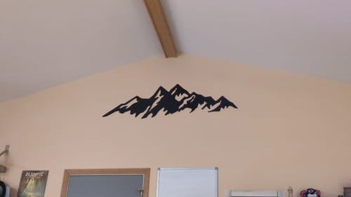 Customer photo review of Mountains - Metal Wall Art