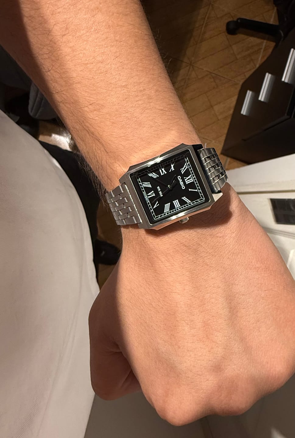 Customer photo review of Reloj Casio Tank Análogo MTP-B190D-1BV Full Acero