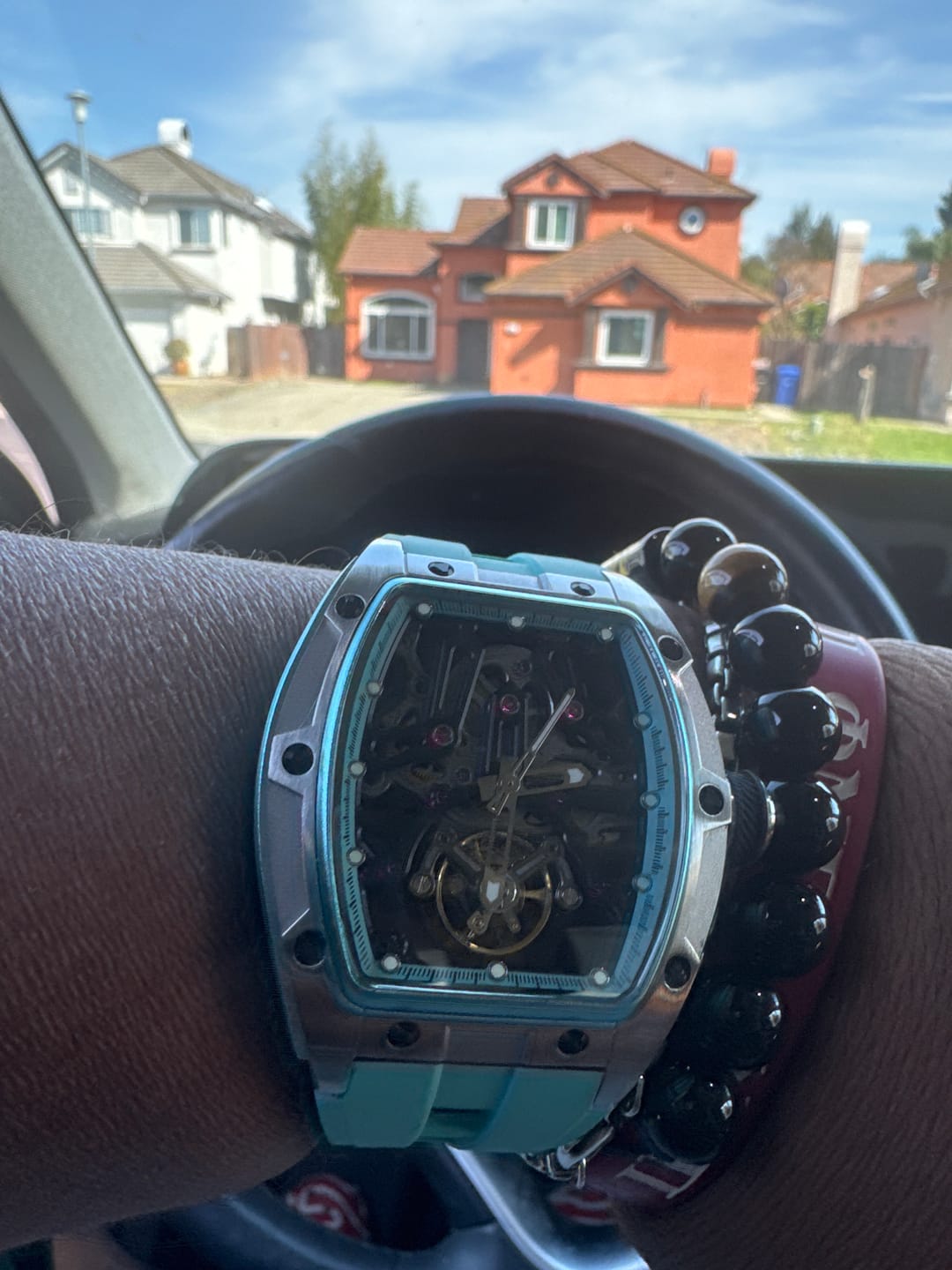 Customer photo review of JC-9-198G-1 Automatic Tourbillon Skeleton Men’s Watch