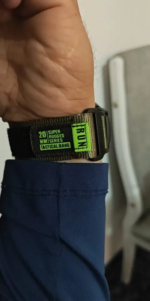 Customer photo review of COROS Nylon Watch Band Replacement Strap for Smartwatch Universal Fit
