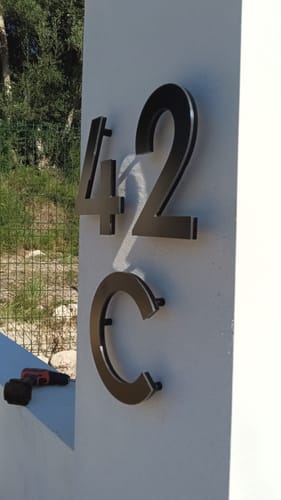 Customer photo review of Numeri e lettere singole 3D