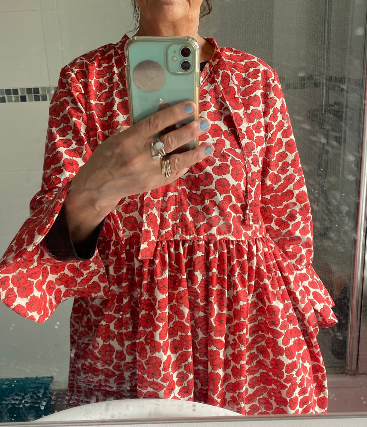 Customer photo review of Poppy Petals Polycotton Fabric