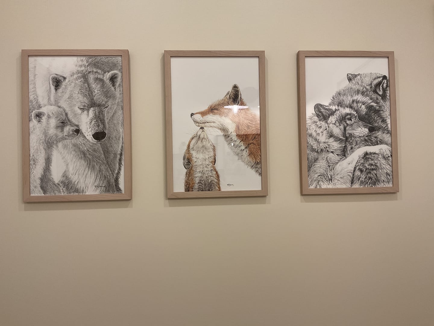 Customer photo review of Polar Bear with cub illustration - "Social Animal" Collection