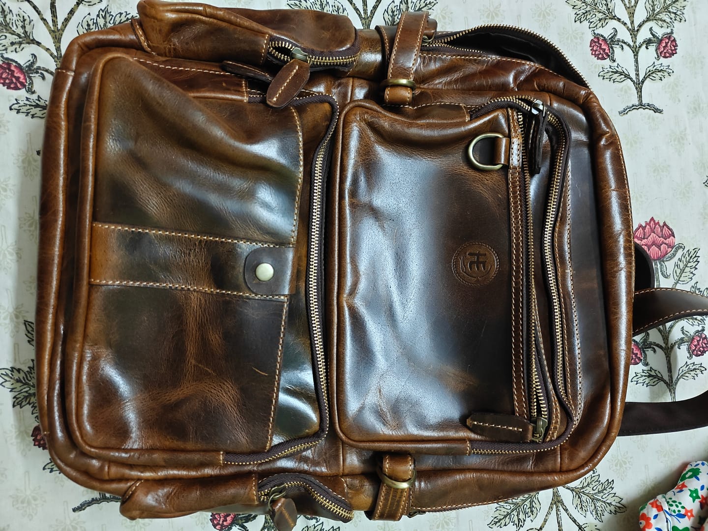 Customer photo review of Ranger Vintage Leather Backpack