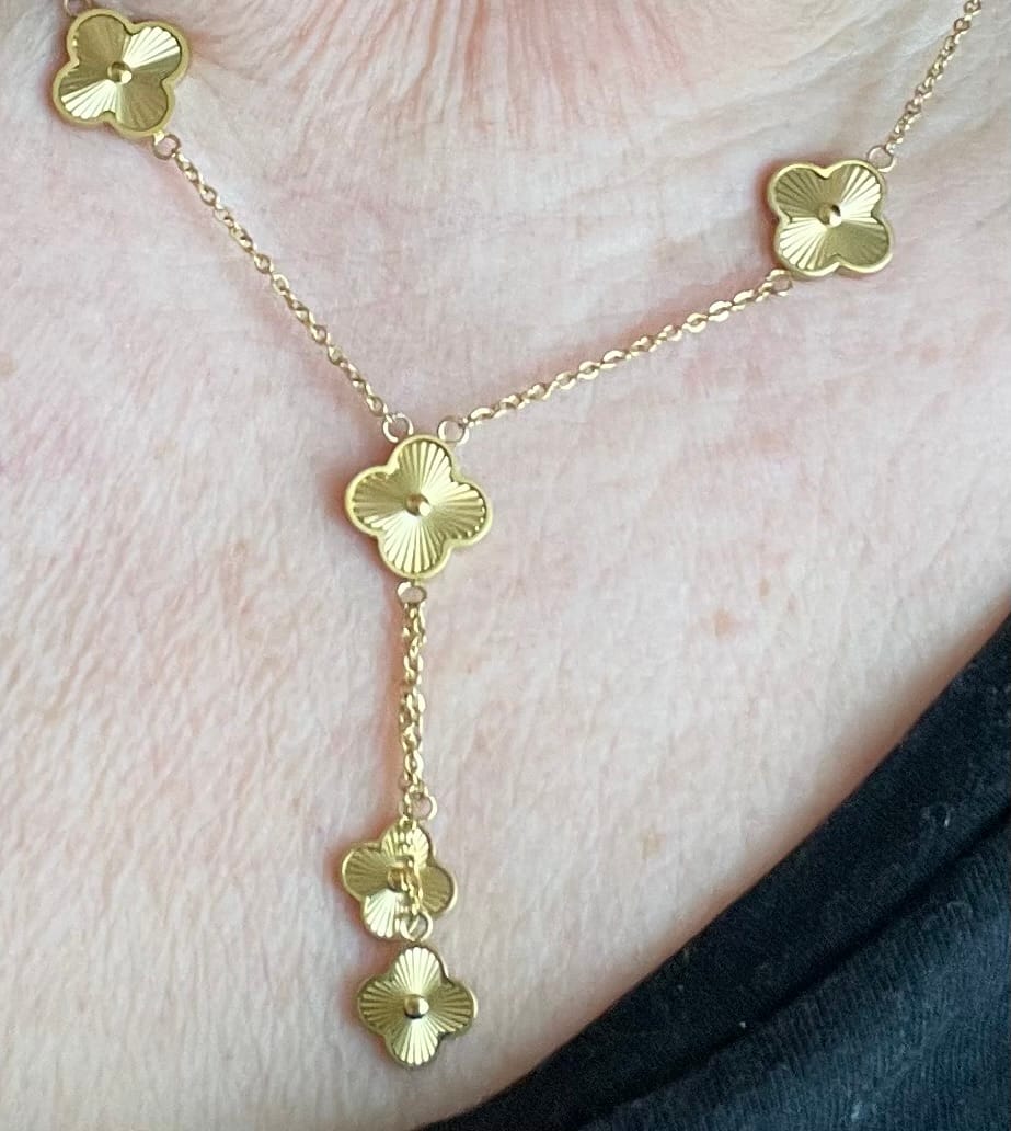 Customer photo review of Clover Deluxe Kette | 18K vergoldet